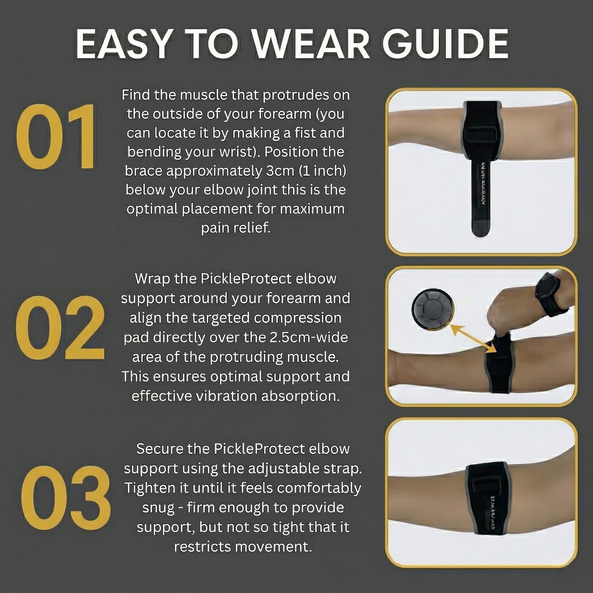 PickleProtect – Elbow Support for Pain-Free Play